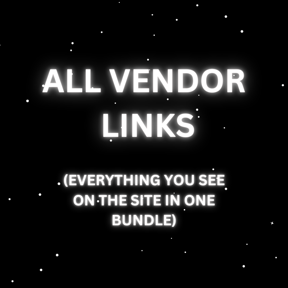 ALL VENDOR LINKS